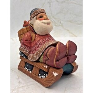 DeBrekht Special Edition 2002 Bearing Bear Santa Russian Sleigh Ride #51676-2